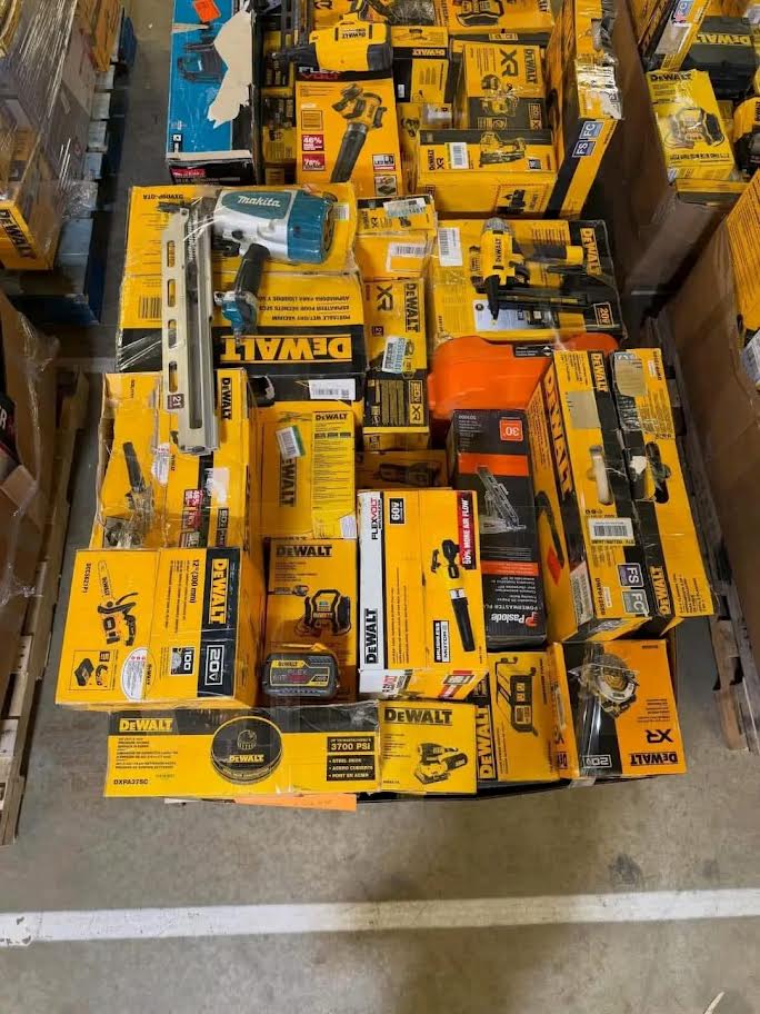 Wholesale DeWalt Tools Pallet | 50+ Units — Best Profitable Lot 6 Brand New DeWalt Tools with Chargers Bulk Wholesale