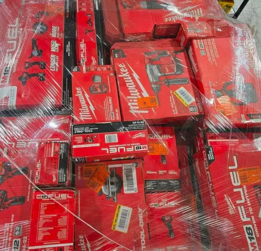 Wholesale Milwaukee Tools Pallet | 25+ Units — Best Profitable Lot 10 Milwaukee Tools Pallet Excellent Condition