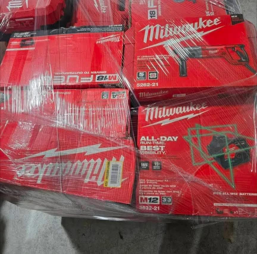 Wholesale Milwaukee Tools Pallet | 25+ Units — Best Profitable Lot 4 Milwaukee Tools Pallet Liquidation Wholesale