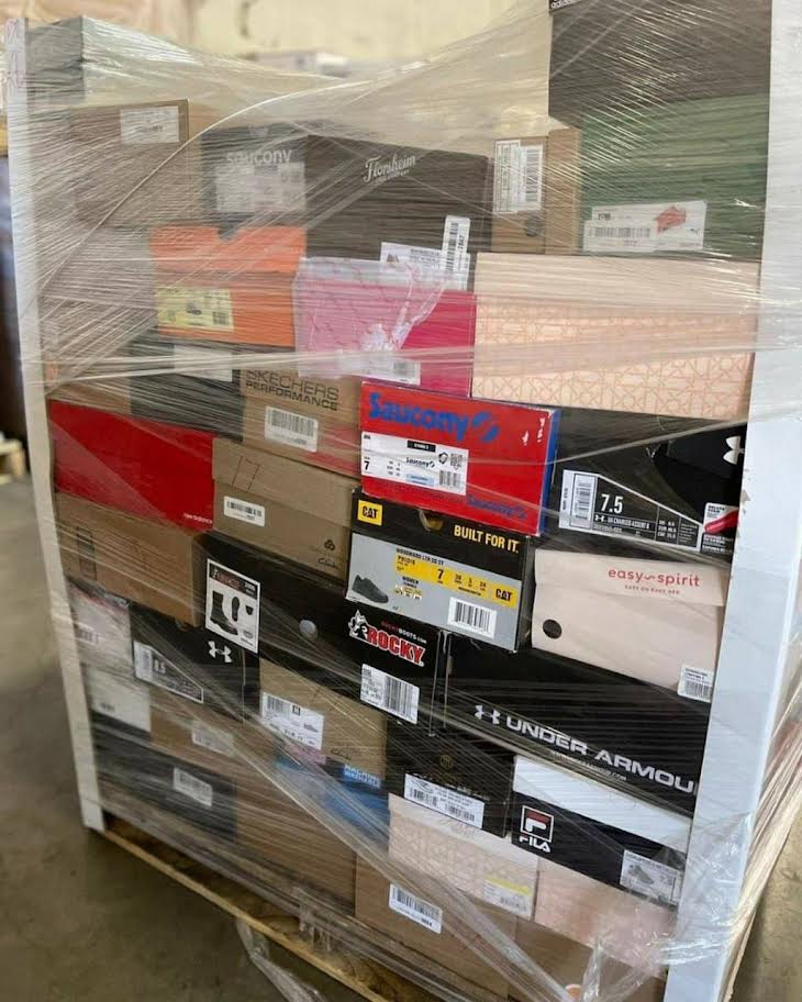 Wholesale Mixed Shoes Pallet | 150+ Pairs — Best Profitable Lot 1 Mixed Shoe Pallet – 150 Pairs Bulk Wholesale Lot