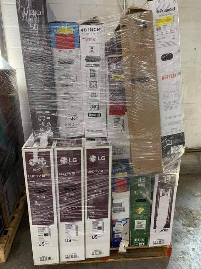 Wholesale Smart TV Pallet | 5+ Units — Best Profitable TV Lot 4 Smart TV Pallet_Lot1